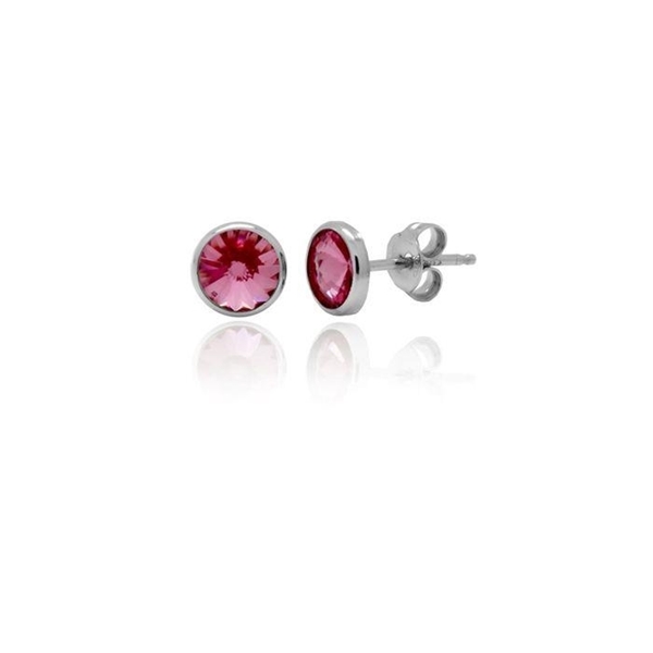 debate Allí Peregrinación Pendientes Swarovski rosa | TOLMO JOYEROS
