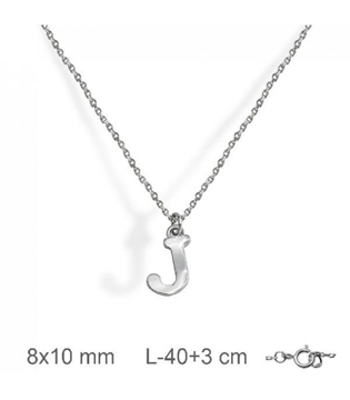 Foto de Colgante con cadena letra J
