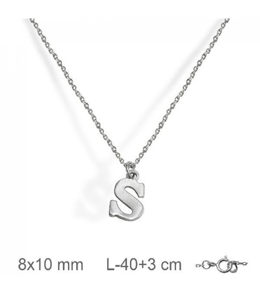 Colgante con cadena letra S TOLMO JOYEROS