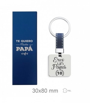 Foto de Llavero de acero - papá -