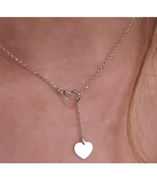 Foto de GARGANTILLA DE PLATA CON CORAZÓN