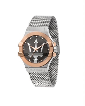 Foto de MS POTENZA 42MM 3H GUN DIAL MESH BR SS