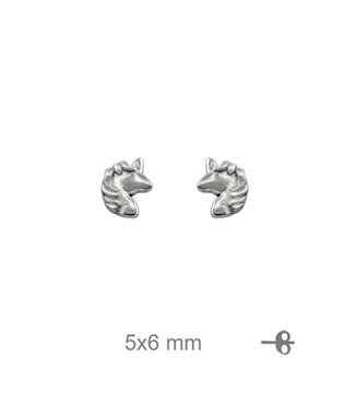Foto de PENDIENTE PLATA UNICORNIO