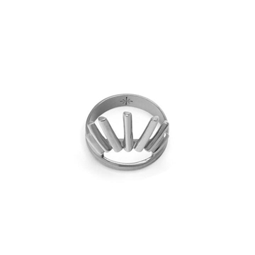 Foto de Anillo statement shine plata