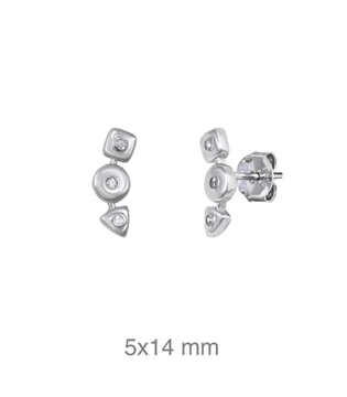Foto de PENDIENTESV PLATA ZTAS PRESION