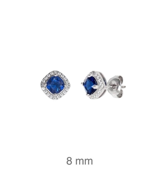 Foto de PENDIENTE PLATA AZUL ZTAS PRESIÓN