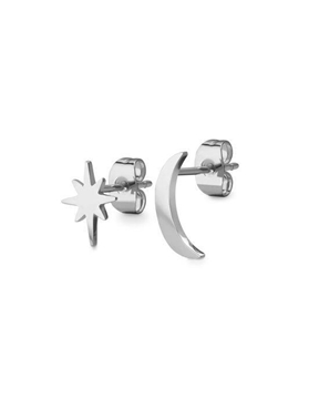 Foto de STAR AND MOON STUD EARRING SILVER