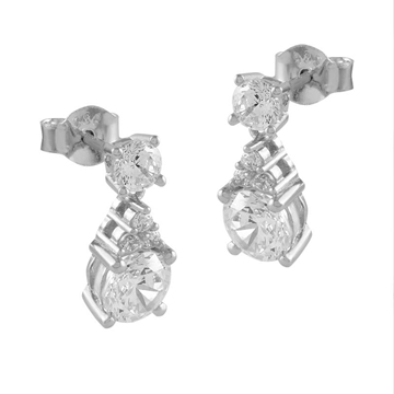 Foto de Pendientes wedding plata colgante cz