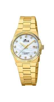 Foto de Reloj LOTUS analógico de acero chapado en oro