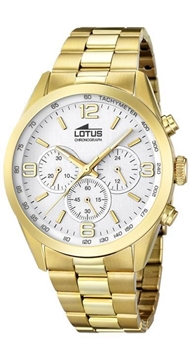 Foto de Reloj LOTUS crono de acero chapado en oro